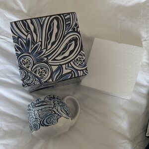 Lilly Pulitzer Blue & White Floral Ceramic Mug